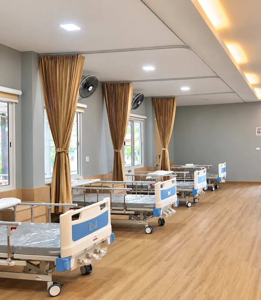 พื้นที่พักดูแลภายในสามใบเถาเนิร์สซิ่งโฮม